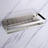 Brushed Bathroom Shower Shelf Kitchen Rack Storage Shelves Shampoo Holder Organizer - Side View