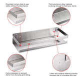 Brushed Bathroom Shower Shelf Kitchen Rack Storage Shelves Shampoo Holder Organizer - Top-Down View