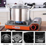 6 Pc Kitchen Sauce Pan Pots Set 430 Stainless Steel Cookware Set Milk stock Pot Pans Set - Close-Up Angle