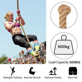 10m Sisal 50mm Rope Natural Twine Cord Thick Jute Hemp Manila Crafting Home Decor - Top-Down View