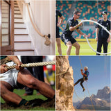 5m Sisal 50mm Rope Natural Twine Cord Thick Jute Hemp Manila  Crafting Home Decor - Rear View