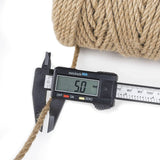 100m Sisal 5mm Rope Natural Twine Cord Thick Jute Hemp Manila  Crafting Home Decor - Top-Down View