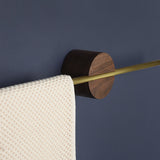 60CM Brushed Golden Brass Towel Bar Bathroom Kitchen Hand Towel Rack Holder Hanger - Side View