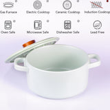 3.5L Ceramic Cooking Pot Clay Pot Japanese Donabe Chinese Ceramic Claypot Cookware Stockpot Lid - 45-Degree Angle