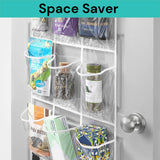 15 Pockets Over The Door Rack Hanging Kitchen Organizer Pantry Organizer Shoe Storage - Side View