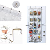 15 Pockets Over The Door Rack Hanging Kitchen Organizer Pantry Organizer Shoe Storage - Top-Down View