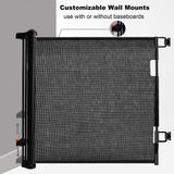 Retractable 3M Doorways Hallways Stairs Baby Gate Dog Pet Gate Indoor Outdoor Safety Gates - Front View
