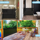 Retractable 3M Doorways Hallways Stairs Baby Gate Dog Pet Gate Indoor Outdoor Safety Gates - Side View