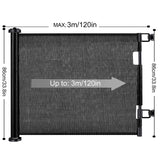 Retractable 3M Doorways Hallways Stairs Baby Gate Dog Pet Gate Indoor Outdoor Safety Gates - 45-Degree Angle