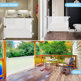 Retractable 3M Doorways Hallways Stairs Baby Gate Dog Pet Gate Indoor Outdoor Safety Gates White - Extra Image