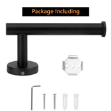 Toilet Paper Holder Black Wall Mount Bathroom Paper Roll Holder Roll Holder 304 - Low Angle