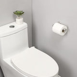 Toilet Paper Holder Bathroom Paper Roll Holder Roll Holder brushed Silver Wall Mount 304 - Side View