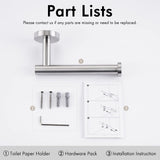 Toilet Paper Holder Bathroom Paper Roll Holder Roll Holder brushed Silver Wall Mount 304 - 45-Degree Angle