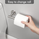 Toilet Paper Holder Bathroom Paper Roll Holder Roll Holder brushed Silver Wall Mount 304 - Close-Up Angle