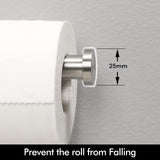 Toilet Paper Holder Bathroom Paper Roll Holder Roll Holder brushed Silver Wall Mount 304 - Low Angle