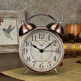 Dual Alarm Clock Twin Bell Alarm Clock, Bedroom Table Desk Alarm Clock Backlight - Front View