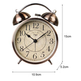 Dual Alarm Clock Twin Bell Alarm Clock, Bedroom Table Desk Alarm Clock Backlight - 45-Degree Angle