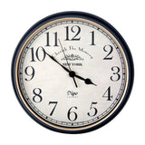 Wall Clock Large 41cm Silent Home Wall Decor Retro Clock for Living Room Kitchen Home Office - Front View