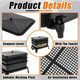 Worm Farm Factory worm wee Composter 30L 4 Trays Compost Bin Worm Farm Composting System - 45-Degree Angle