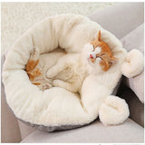 Hopet Medium Sleeping Bag Cat Dog Bed Dog House Pet Puppy Kitten Sleepping Bed Sofa - Top-Down View