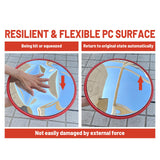 30cm Traffic Blind Spots Curved Convex Mirror Wide Angle for Driveway Warehouse Garage Security - Top-Down View