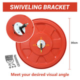 30cm Traffic Blind Spots Curved Convex Mirror Wide Angle for Driveway Warehouse Garage Security - 45-Degree Angle