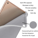 IPad 10.2 2019 7th Pencil Holder Slim Smart TPU Soft Case Grey - Front View