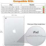 IPad 10.2 2019 7th Pencil Holder Slim Smart TPU Soft Case Grey - 45-Degree Angle