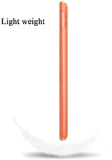 IPad 10.2 2019 7th Pencil Holder Slim Smart TPU Soft Case Orange - Side View