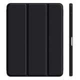 Slim Clear TPU Case for iPad 10.9 2022 with Pencil Holder - Auto Wake/Sleep, Black