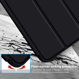 Slim Clear TPU Case for iPad 10.9 2022 with Pencil Holder - Auto Wake/Sleep, Black