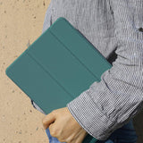 Premium Dark Green TPU Case for iPad Pro 11 (2020) - Auto Sleep/Wake, Stand, and Pencil Holder
