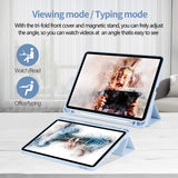 Ice Blue Soft TPU Smart Case for iPad Pro 11 Inch 2020 with Auto Sleep/Wake, Stand, and Pencil Holder