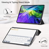 Premium Green TPU Case for iPad Pro 11 (2020) - Auto Sleep/Wake, Stand Cover & Pencil Holder - Rear View