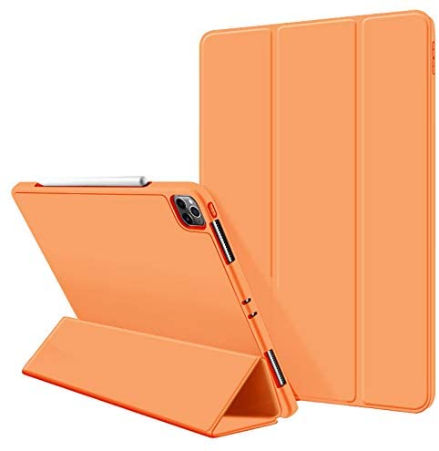 Premium Orange TPU Case for iPad Pro 11 Inch 2020 with Auto Sleep/Wake and Pencil Holder