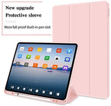 Premium Pink TPU Smart Case for iPad Pro 11 (2020) - Auto Sleep/Wake, Stand, and Pencil Holder