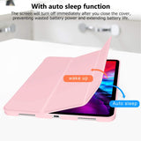 Premium Pink TPU Smart Case for iPad Pro 11 (2020) - Auto Sleep/Wake, Stand, and Pencil Holder