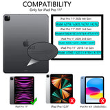 Pink Soft TPU Smart Case for iPad Pro 11 Inch (2018-2022) with Auto Sleep/Wake, Stand, Clear Cover & Pencil Holder - Top-Down View