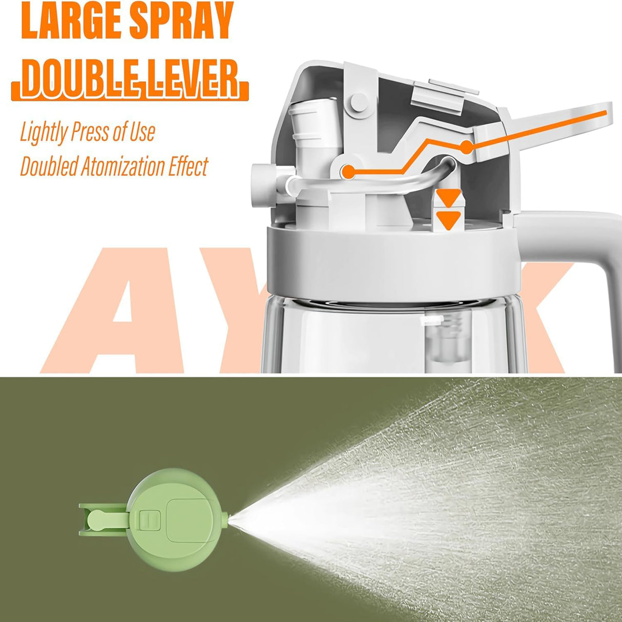 600ml Multifunctional Glass Oil Sprayer Dispenser for Kitchen Cooking and BBQ - Green