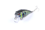 4x 5.5cm Popper Crank Bait Fishing Lure Lures Surface Tackle Saltwater - Rear View