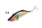 4x 8cm Vib Bait Fishing Lure Lures Hook Tackle Saltwater - Extra Image