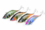 4x 8cm Vib Bait Fishing Lure Lures Hook Tackle Saltwater - Front View
