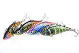 4x 8cm Vib Bait Fishing Lure Lures Hook Tackle Saltwater - 45-Degree Angle
