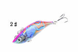 4x 8cm Vib Bait Fishing Lure Lures Hook Tackle Saltwater - Low Angle