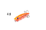 6X 3.5cm Popper Poppers Fishing Lure Lures Surface Tackle Fresh Saltwater - Extra Image
