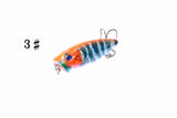 6X 3.5cm Popper Poppers Fishing Lure Lures Surface Tackle Fresh Saltwater - Low Angle