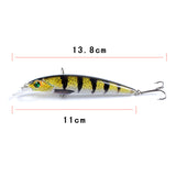12x Popper Poppers 14cm Fishing Lure Lures Surface Tackle Fresh Saltwater - Side View