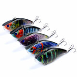 5X Popper Poppers Fishing Vib Lure Lures Surface Tackle Fresh Saltwater - Close-Up Angle