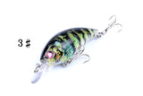 4x 7.5cm Popper Crank Bait Fishing Lure Lures Surface Tackle Saltwater - Rear View