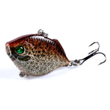 8x Popper Poppers 4.5cm Fishing Lure Lures Surface Tackle Fresh Saltwater - Top-Down View